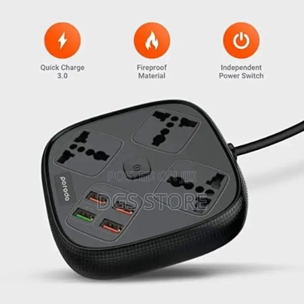 Porodo 4 Usb 3 Sockets
