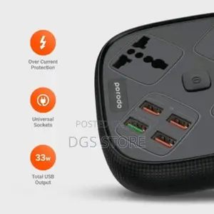 Porodo 4 Usb 3 Sockets