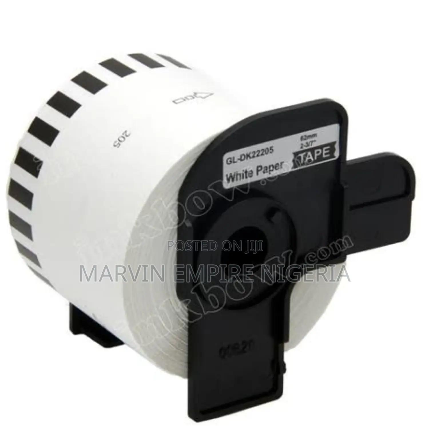 Compatible Dk-22210 Black on White Continuous Paper Label
