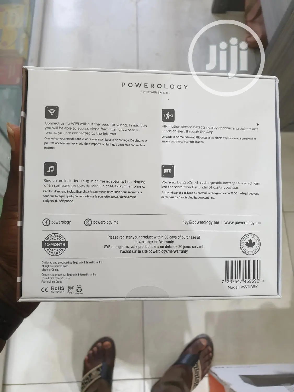 Powerology Smart Video Doorbell