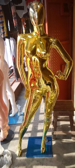 Female Gold Chrome Size 8 Mannequins