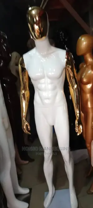 Gold And White Male Mannequins
