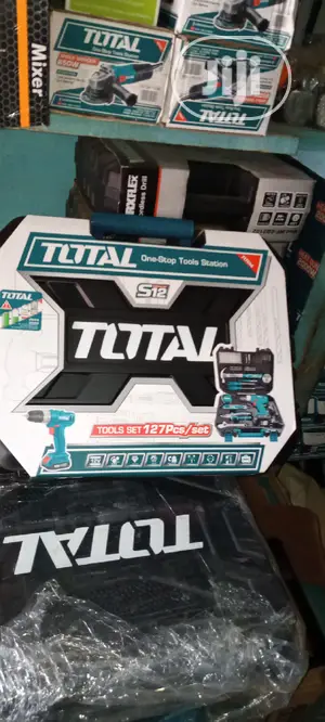 Total Tools Set With Cordless Drill