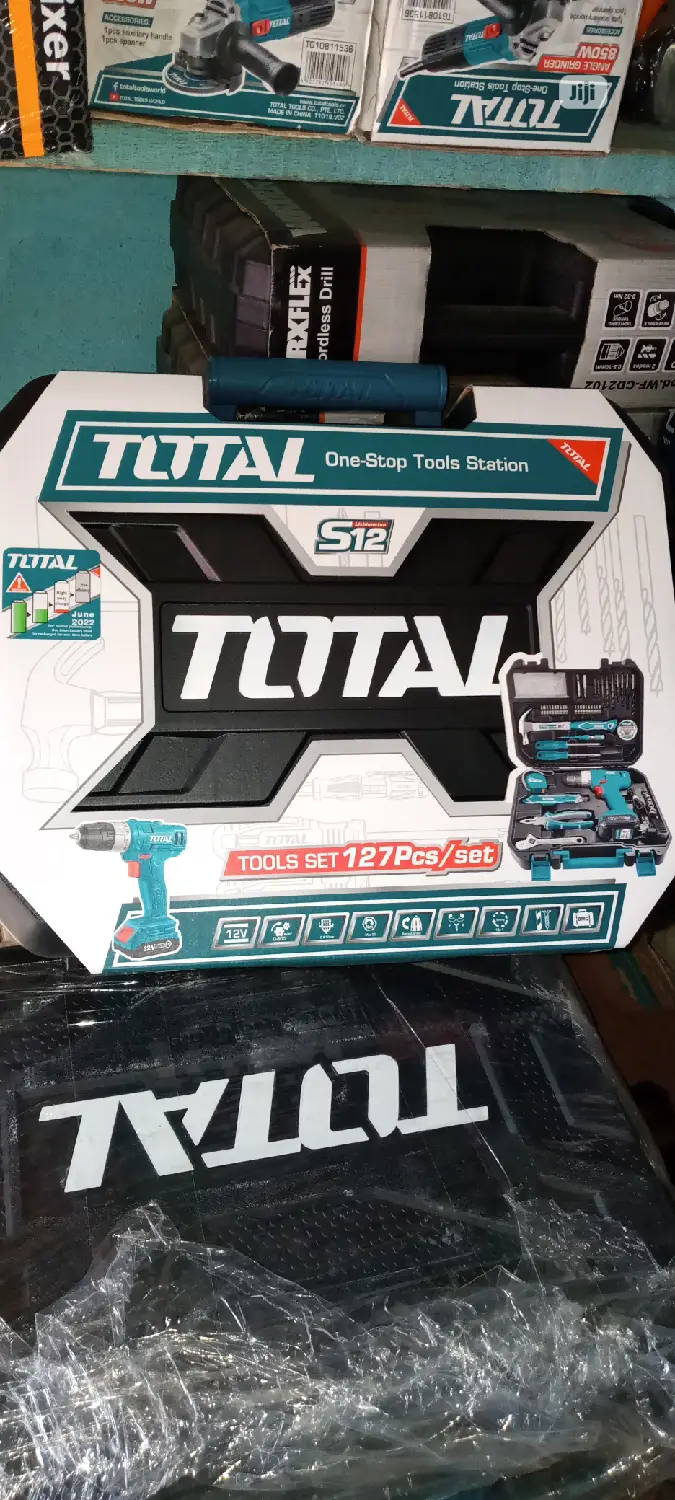 Total Tools Set With Cordless Drill