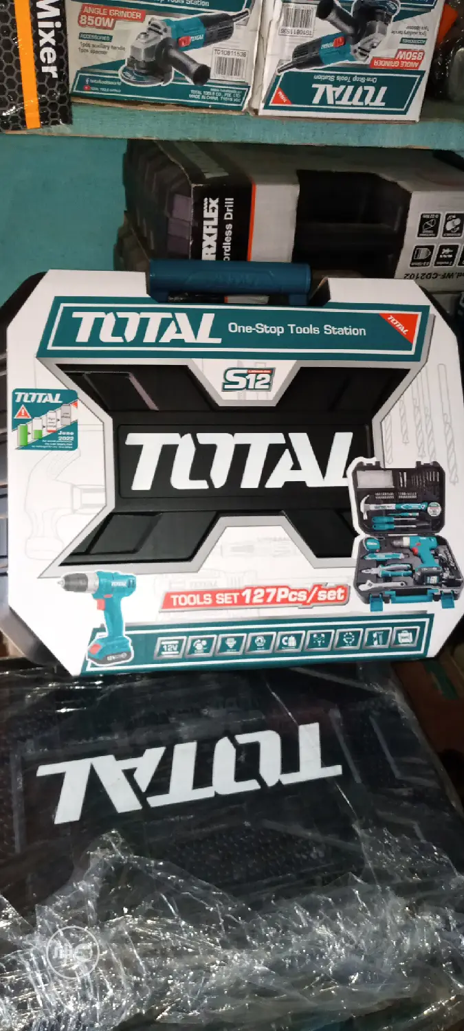 Total Tools Set With Cordless Drill