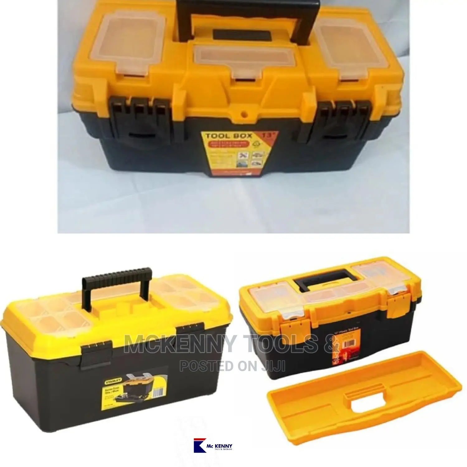 Empty Plastic Tools Box - 13"