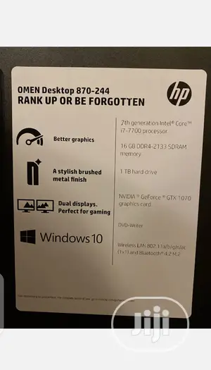 New Desktop Computer HP Omen 870 16GB Intel Core I7 SSD 1T
