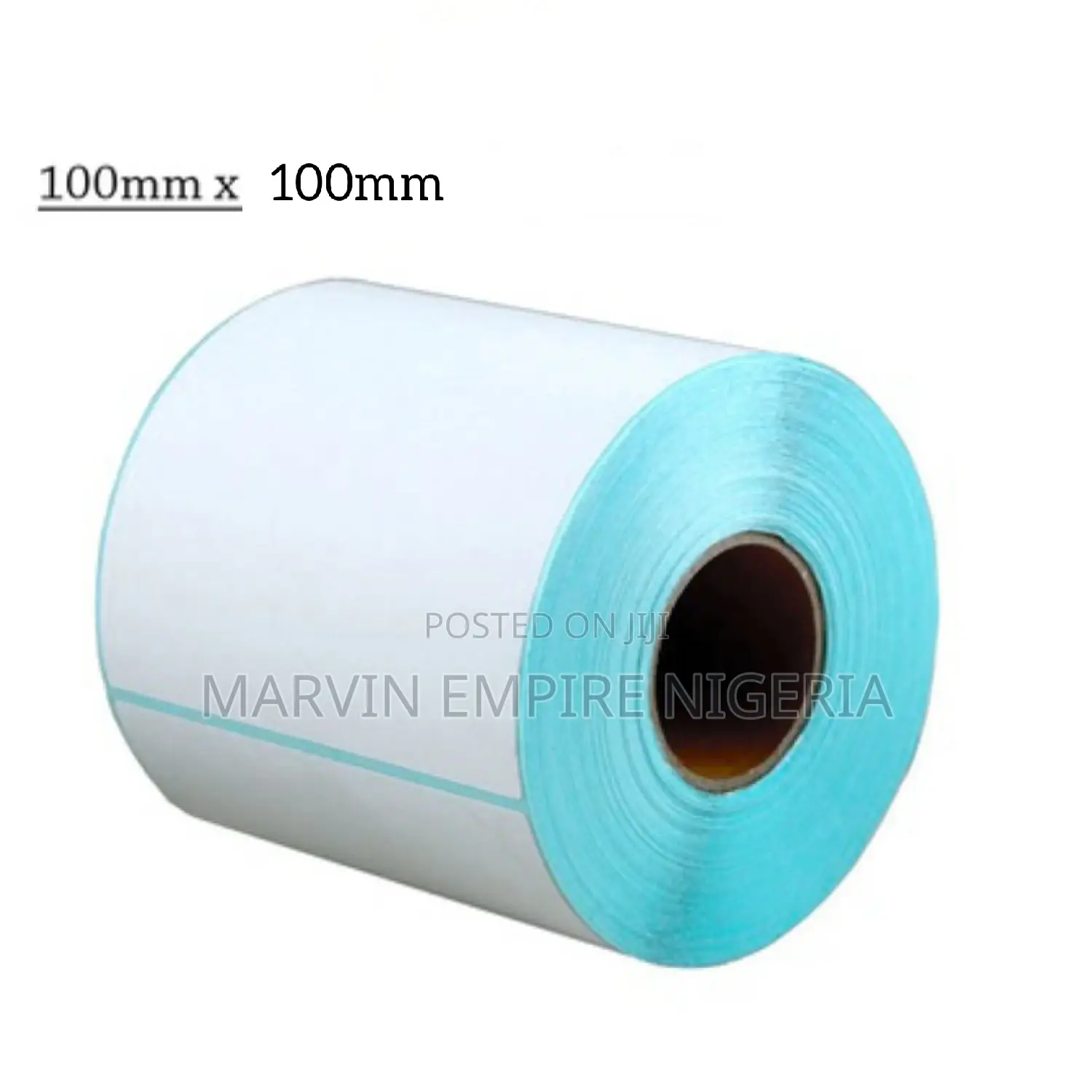 100mm by 100mm 1 Roll Barcode Sticker Receipt Paper