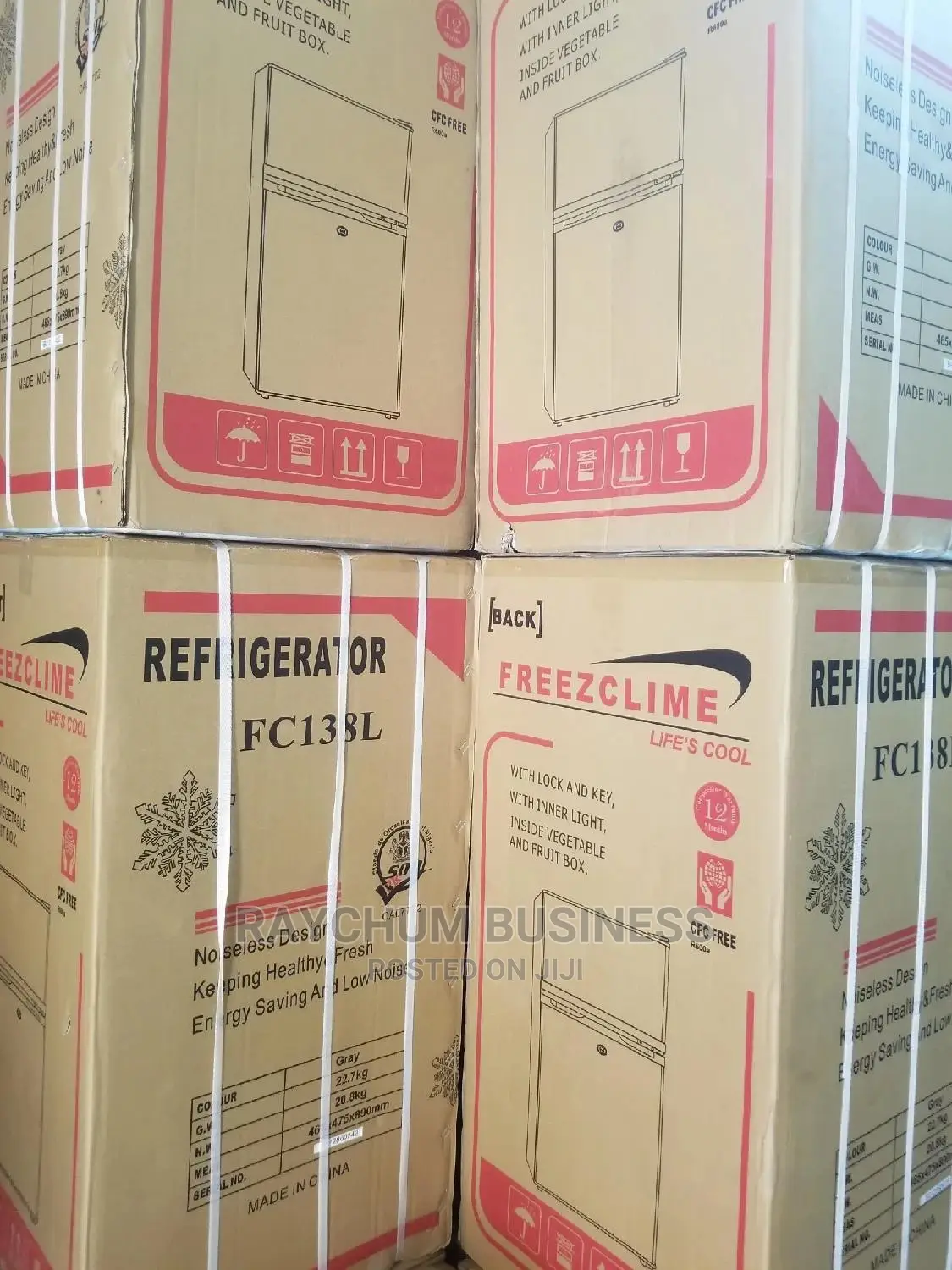 Freezclime Table Top Fridge and Freezer Double Door