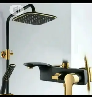 Original Black And Gold Standing Shower