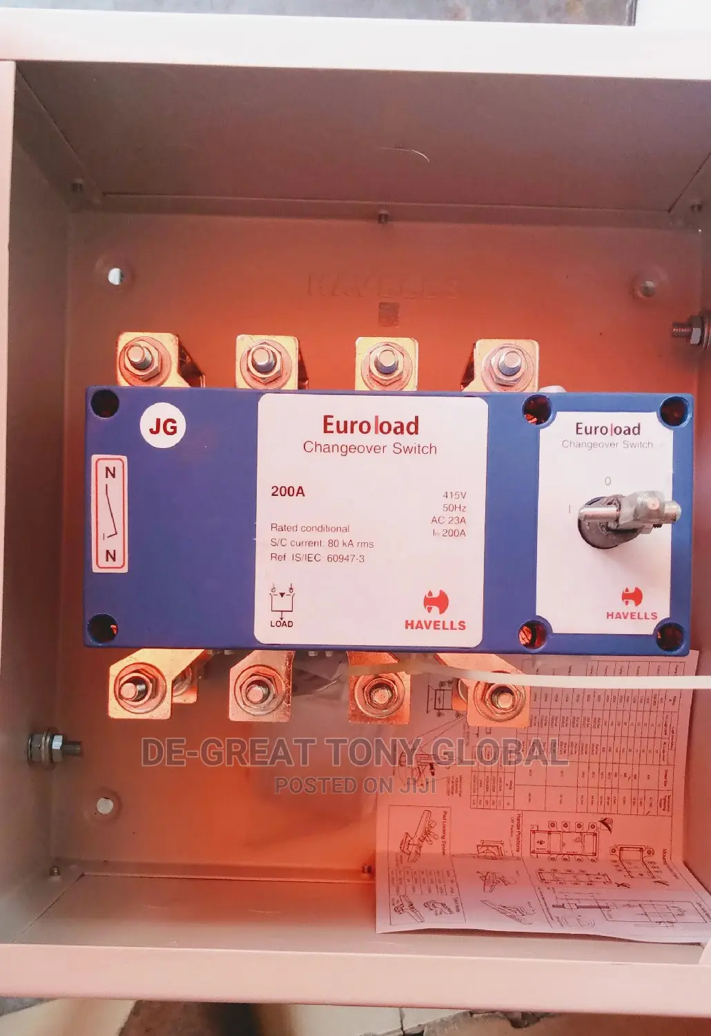 Havell Euroload Changeover 200amps