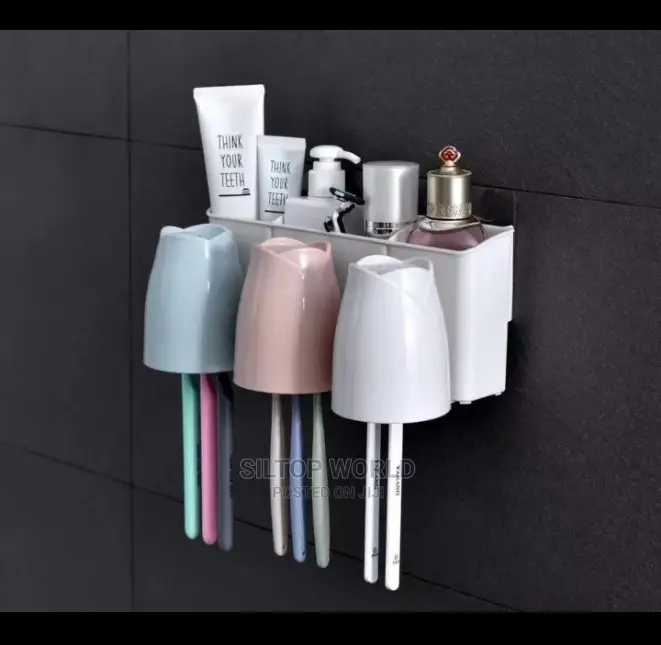 Toothpaste, Brush and Cups Organizer