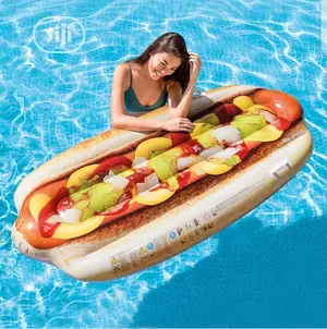 Intex Inflatable Giant Hotdog Mattress Lilo 180cm X 89cm