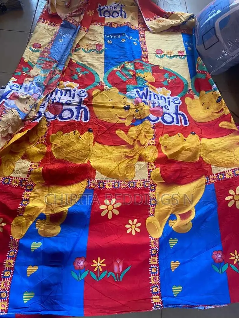 Cartoon Character Design Bedspread