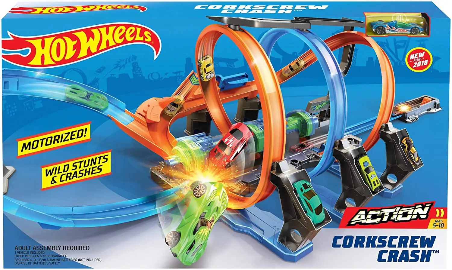 Corkscrew Crash Track Set