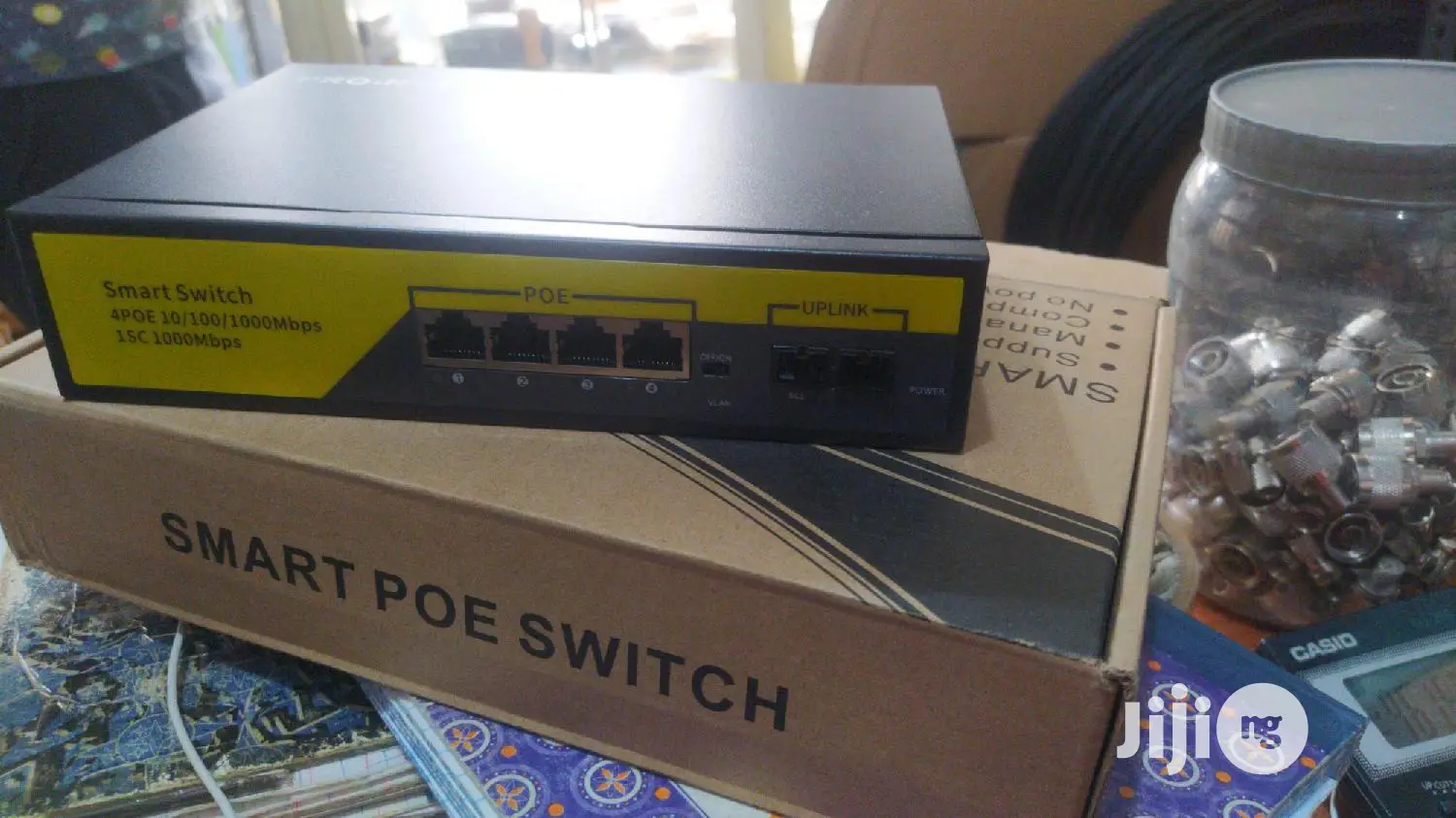 4port Poe Gigabyte Switch With Sc Uplink