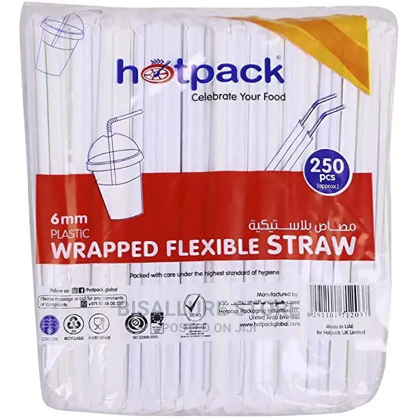Wrapped Flexible Straw- 250pieces