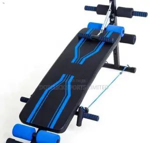 Curved Sit Up Bench With Rope, Spring, Dumbell and Foam