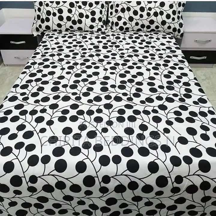 Black and White Bedspread and Duvet