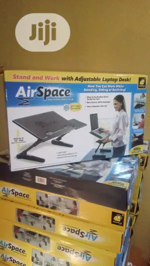 Photo - Airspace Adjustable Laptop Desk With Laptop Cooling Fan