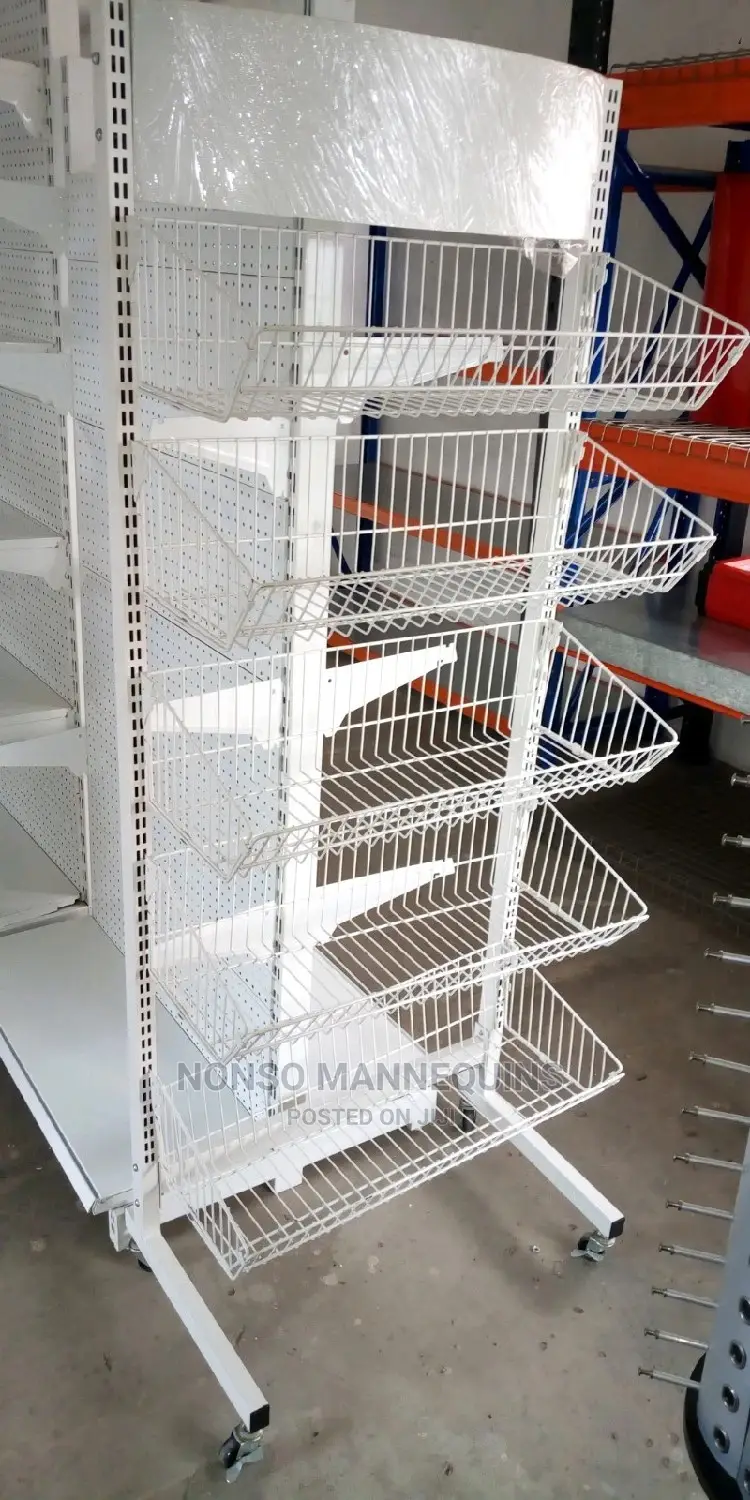 Shelves Shopping Baskets Rack