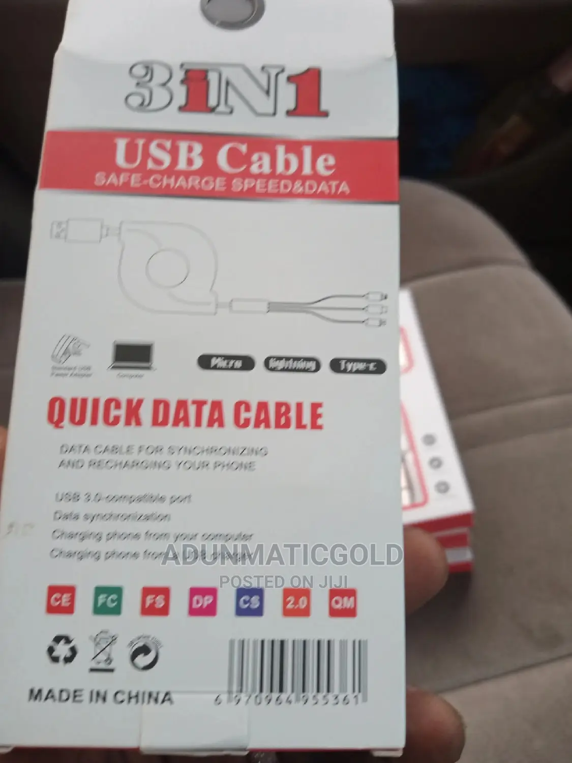 3 in 1 Fast Charging Cable