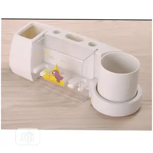 Toothbrush and Toothpaste Holder