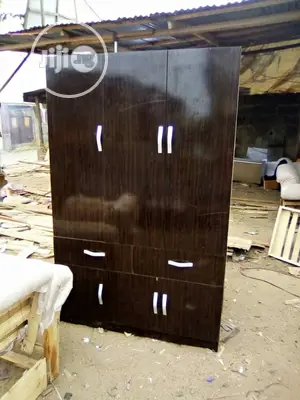 2 Doors Wardrobe With Locker and Show Rack