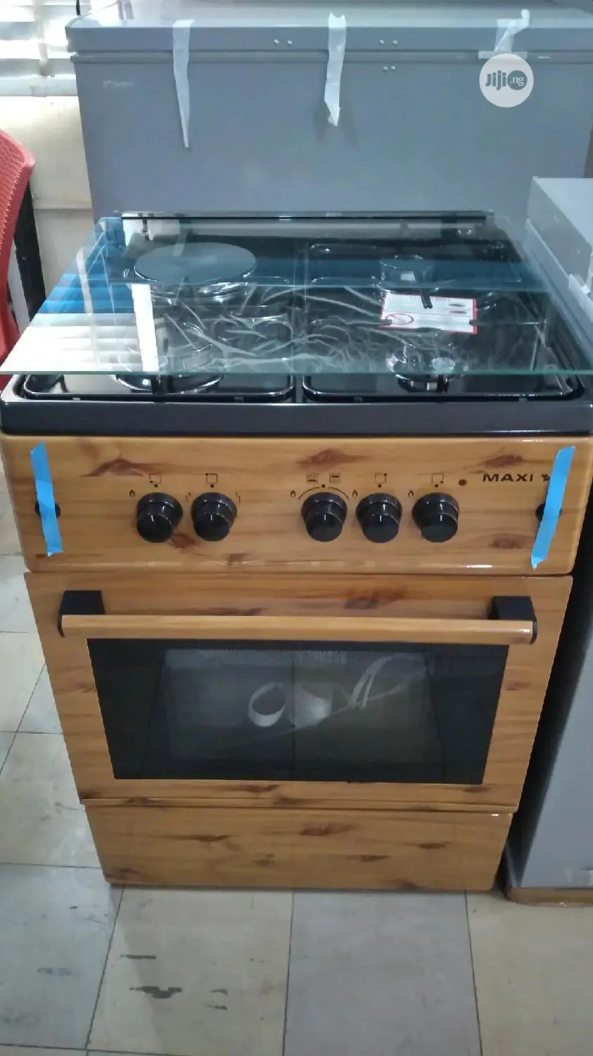 Maxi Gas Cooker 6060 (3+1) Wood