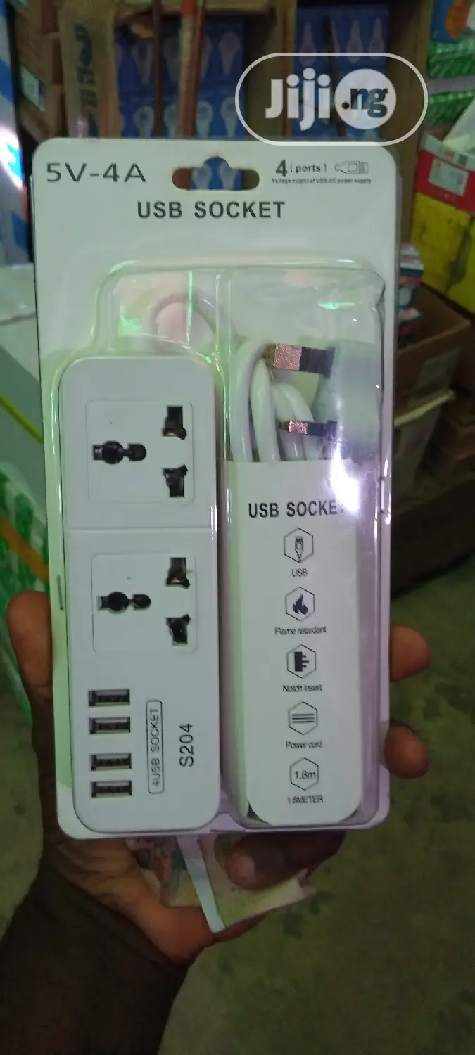 Quality Extension Socket 2way With 4 Usb