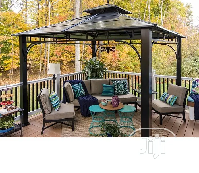 Decking With Gazebo Constuction