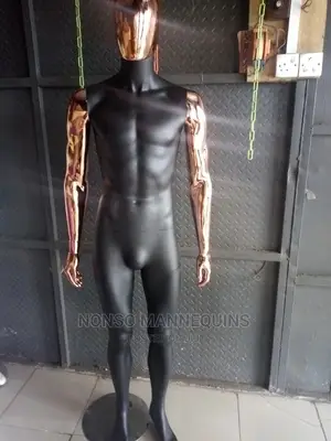 Black And Bronze Male Full Body Mannequins