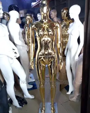 Medium Breast Size 10 Body Gold Chrome Female Mannequins