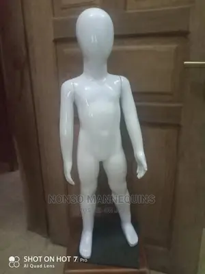 Age 1 To 3 Years Glossy White Kids Unisex Mannequin