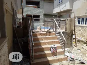 Stainless Entrance To Swimming Pool