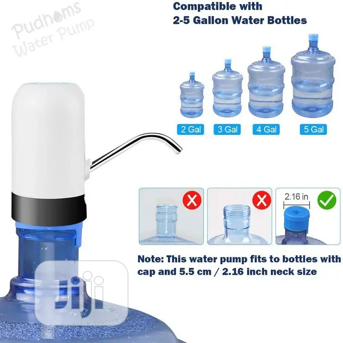 Rechargeable Automatic Water Dispenser - White