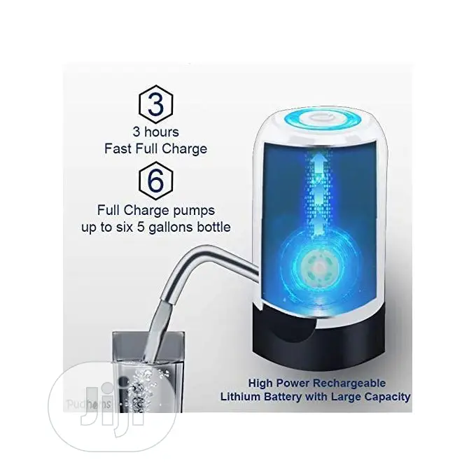 Rechargeable Automatic Water Dispenser - White