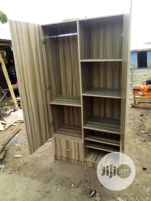 2 Doors Wardrobe With Locker and Show Rack