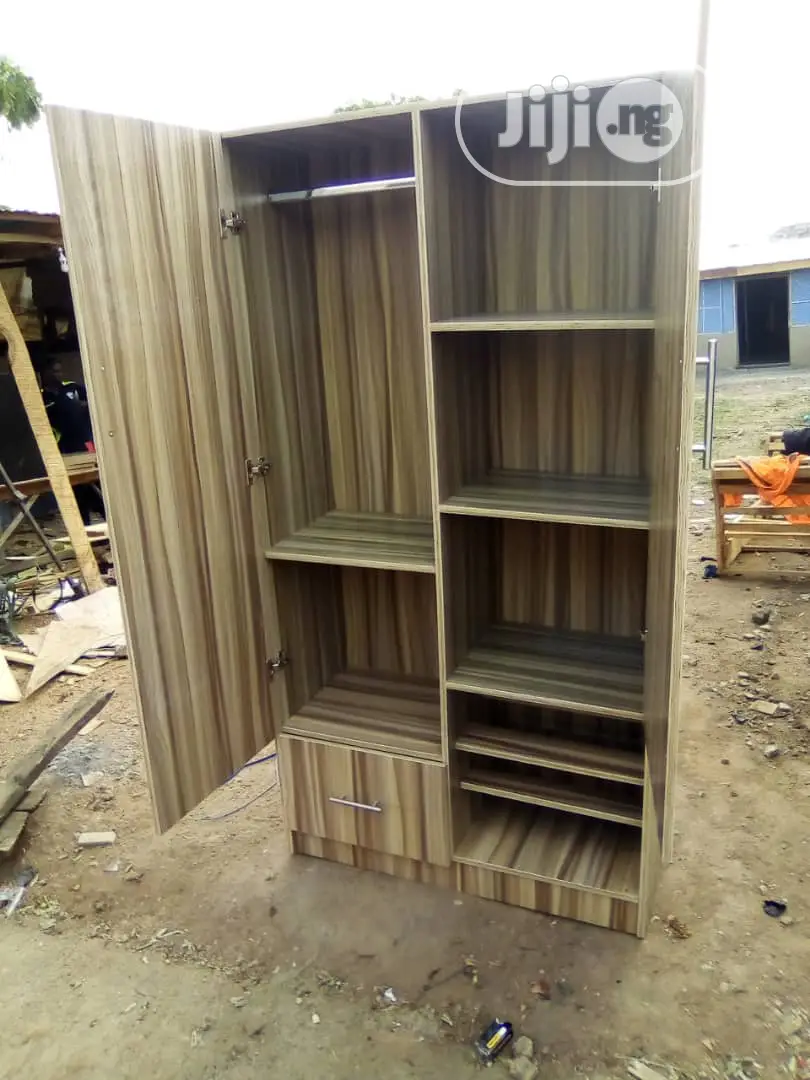 2 Doors Wardrobe With Locker and Show Rack