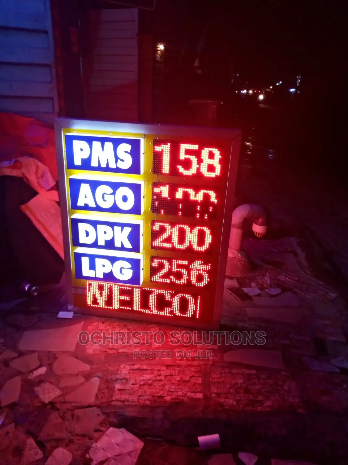 Filling Station Price List