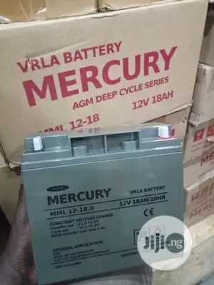 Mercury 12V18AH Deep Cycle Battery.
