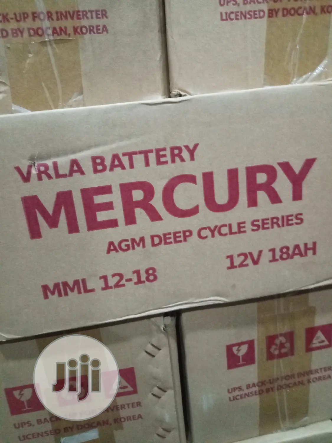 Mercury 12V18AH Deep Cycle Battery.