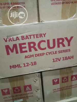 Mercury 12V18AH Deep Cycle Battery.