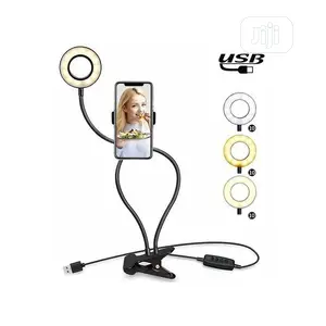 Light LED Selfie Ring Cell Phone Holder Stand