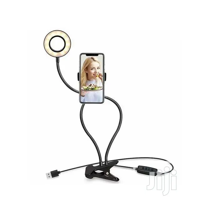 Light LED Selfie Ring Cell Phone Holder Stand