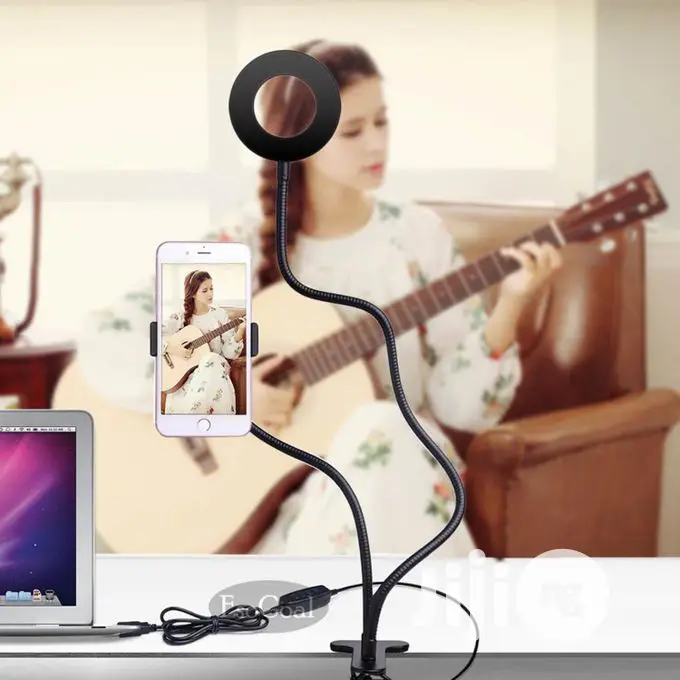 Light LED Selfie Ring Cell Phone Holder Stand