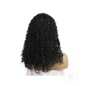 Black Wavy Invisible Parting Wig