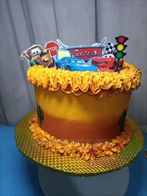 Cars Race Boys Kiddies Character Birthday Cake