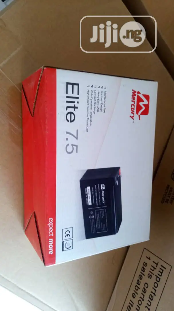 Mercury Battery 12v7.5ah