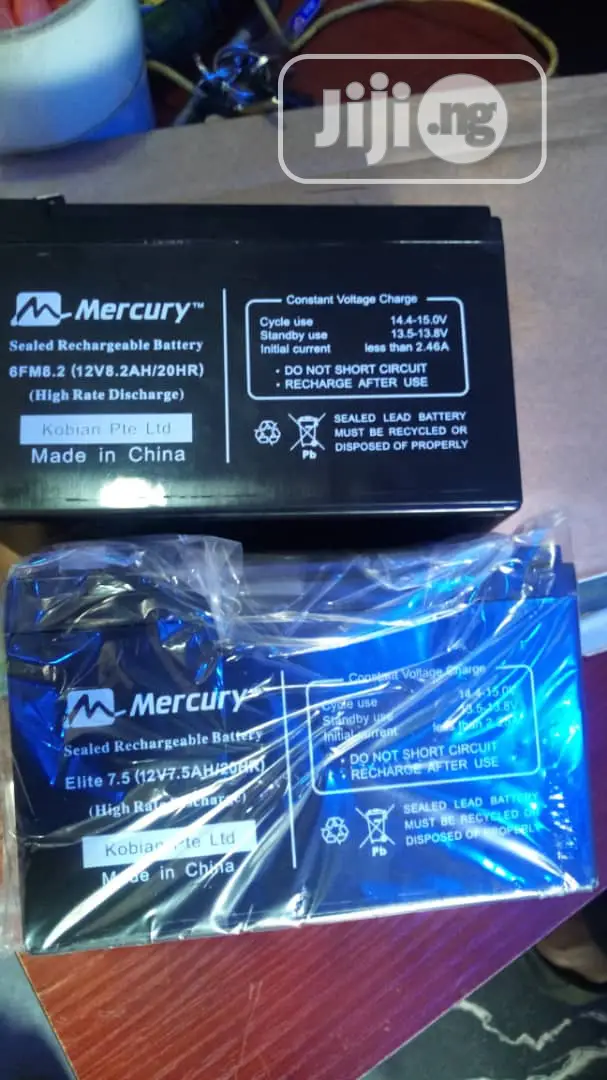 Mercury Battery 12v7.5ah